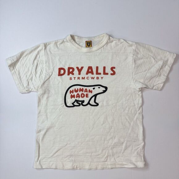 Human Made Polar Bear Tee Short Sleeve Shirt White Japan Size M